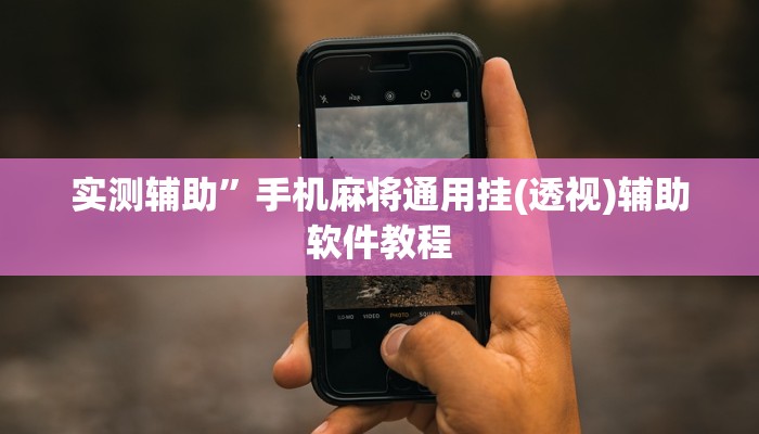 实测辅助”手机麻将通用挂(透视)辅助软件教程