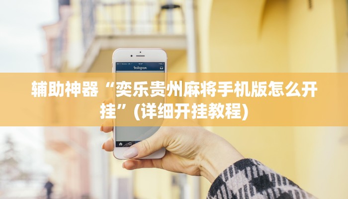 辅助神器“奕乐贵州麻将手机版怎么开挂”(详细开挂教程)