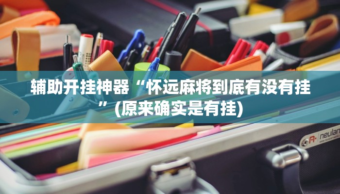 辅助开挂神器“怀远麻将到底有没有挂”(原来确实是有挂)