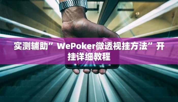 教程辅助”wepoker俱乐部有挂吗”开挂详细教程