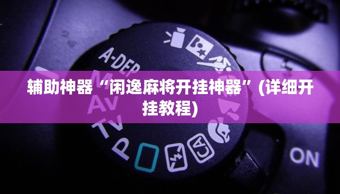 辅助神器“闲逸麻将开挂神器”(详细开挂教程)
