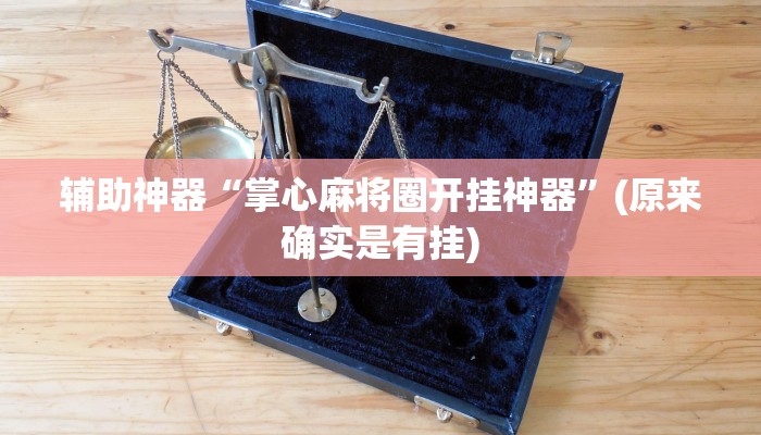辅助神器“掌心麻将圈开挂神器”(原来确实是有挂)