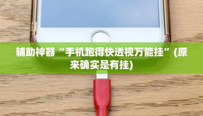 辅助神器“手机跑得快透视万能挂”(原来确实是有挂)