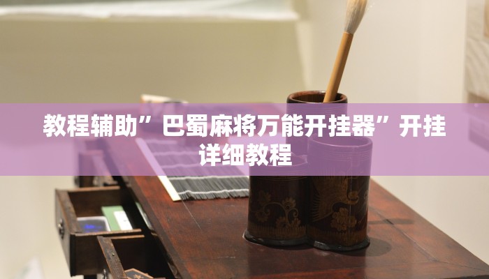 教程辅助”巴蜀麻将万能开挂器”开挂详细教程