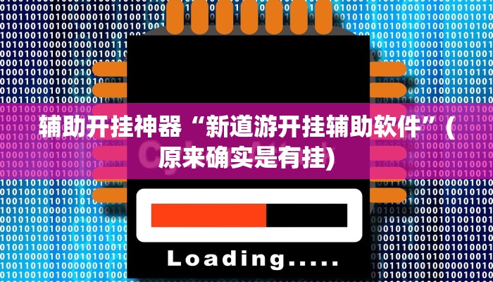 辅助开挂神器“新道游开挂辅助软件”(原来确实是有挂)