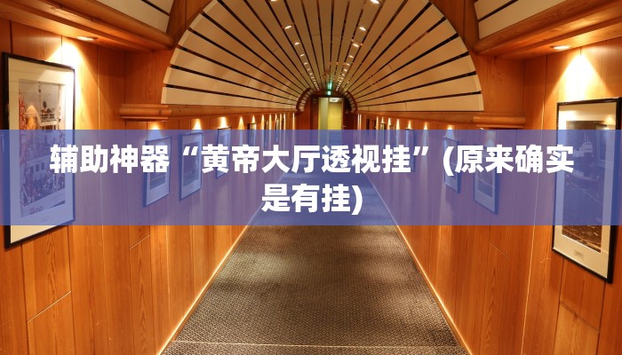 辅助神器“黄帝大厅透视挂”(原来确实是有挂)