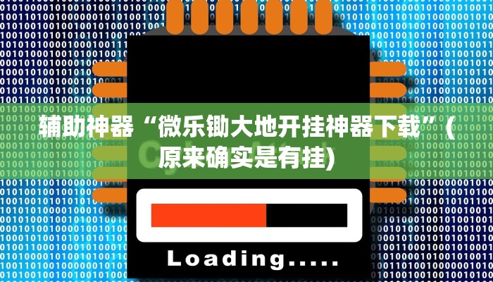 辅助神器“微乐锄大地开挂神器下载”(原来确实是有挂)