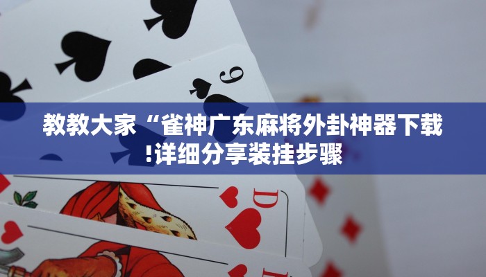 教教大家“雀神广东麻将外卦神器下载!详细分享装挂步骤