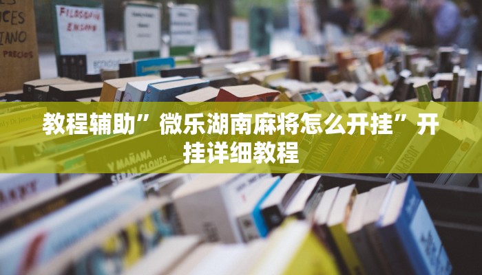 教程辅助”微乐湖南麻将怎么开挂”开挂详细教程