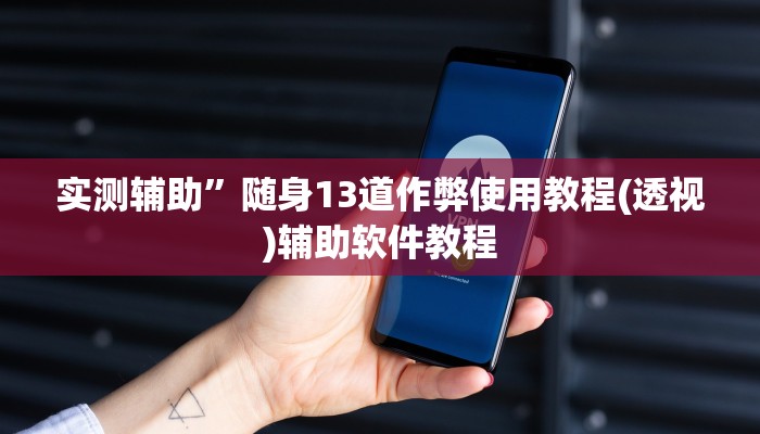 实测辅助”随身13道作弊使用教程(透视)辅助软件教程