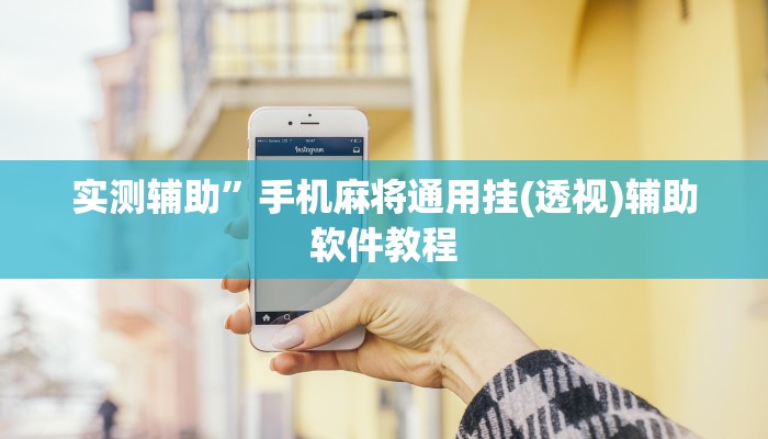 实测辅助”手机麻将通用挂(透视)辅助软件教程