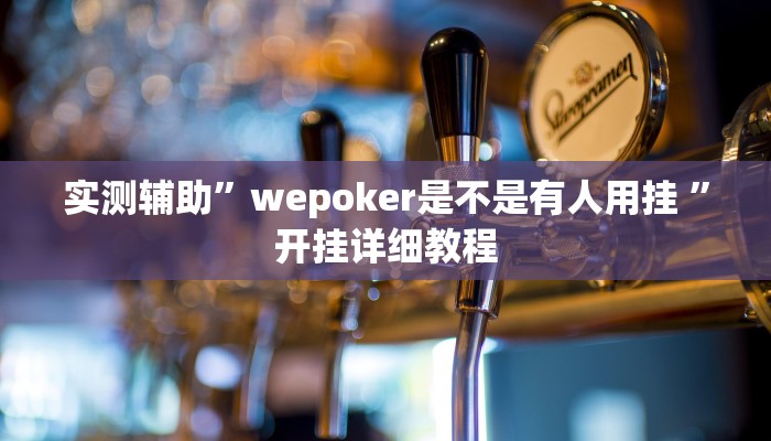 实测辅助”wepoker是不是有人用挂 ”开挂详细教程