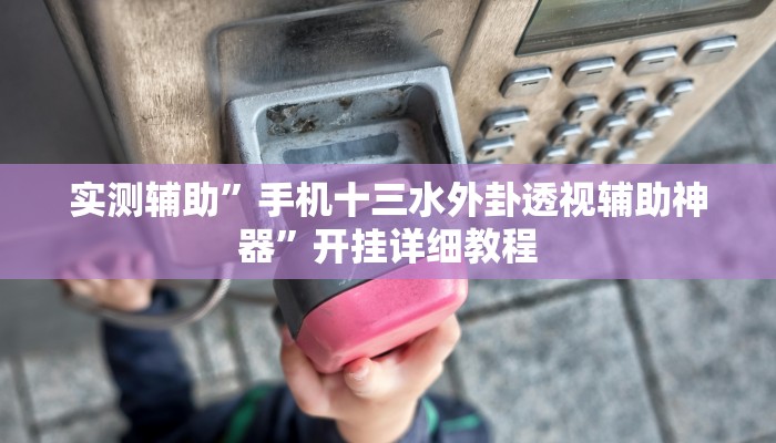 实测辅助”手机十三水外卦透视辅助神器”开挂详细教程